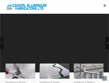 Tablet Screenshot of canonaluminium.com
